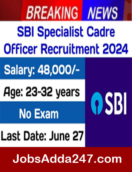 SBI Specialist Cadre Officer 2024 Vacancy